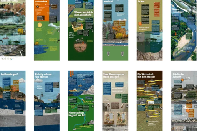 Slides einer Ausstellung